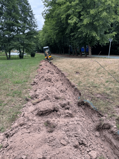 Trassenführung am Lemberger Weiher